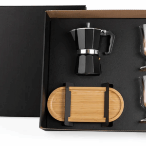 Kit Para Café Com Cafeteira Italiana - 4 Pçs - AMD90258